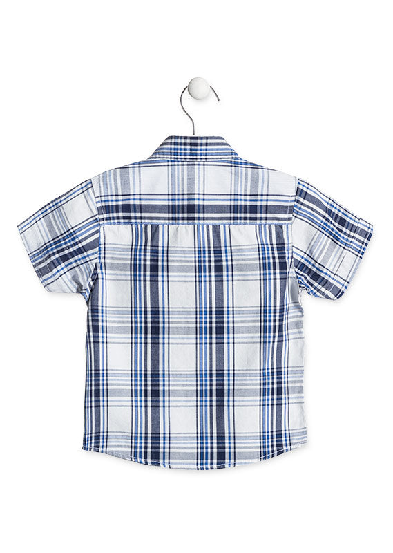 Camisa para niños estampado cuadros marca losan