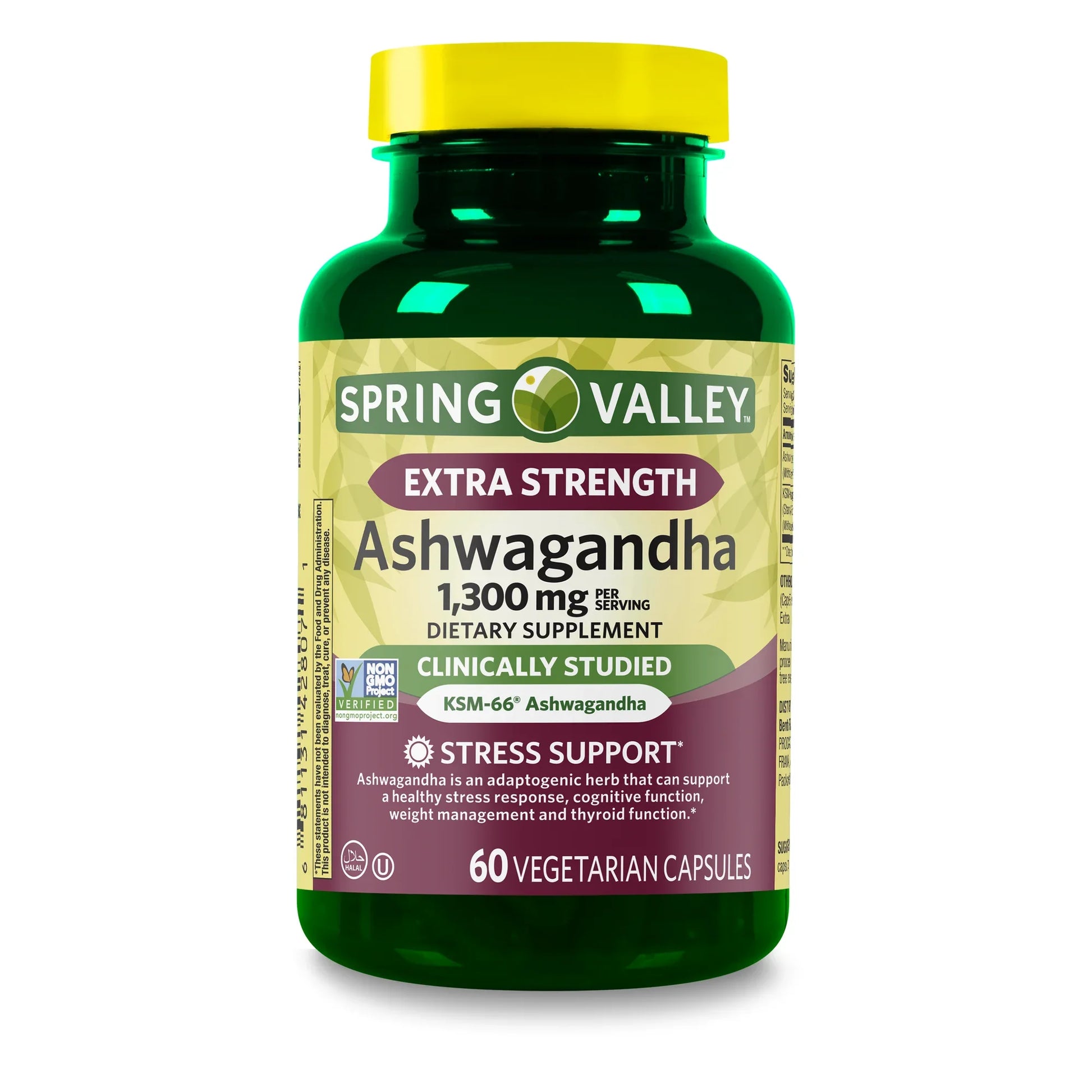 Ashwaghanda Extra Strenght 1300 Mg X 60 Pastillas Marca Spring Valley Suplementos Y Vitaminas