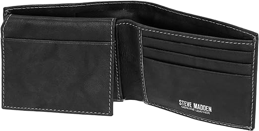 Billetera Steve Maden para hombre con capacidad adicional y bolsillo abatible