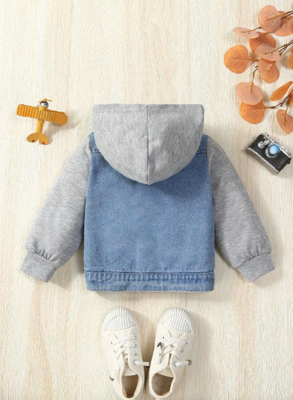 chaqueta para bebe niño con capucha