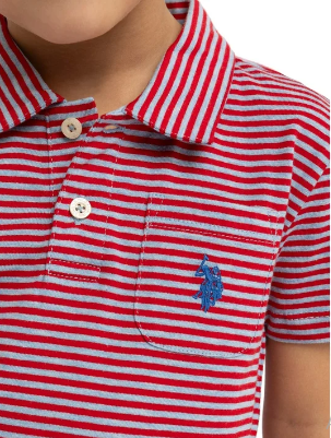 Camiseta de Rayas Tipo Polo para niños marca u.s polo ass