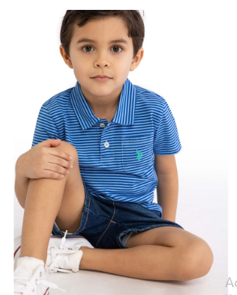 Camiseta de Rayas Tipo Polo para niños marca u.s polo ass