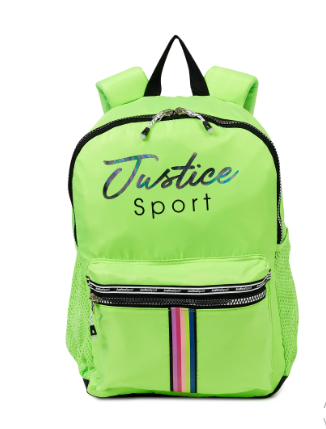 Morral Justice J-sport Verde Neon para jovencitas