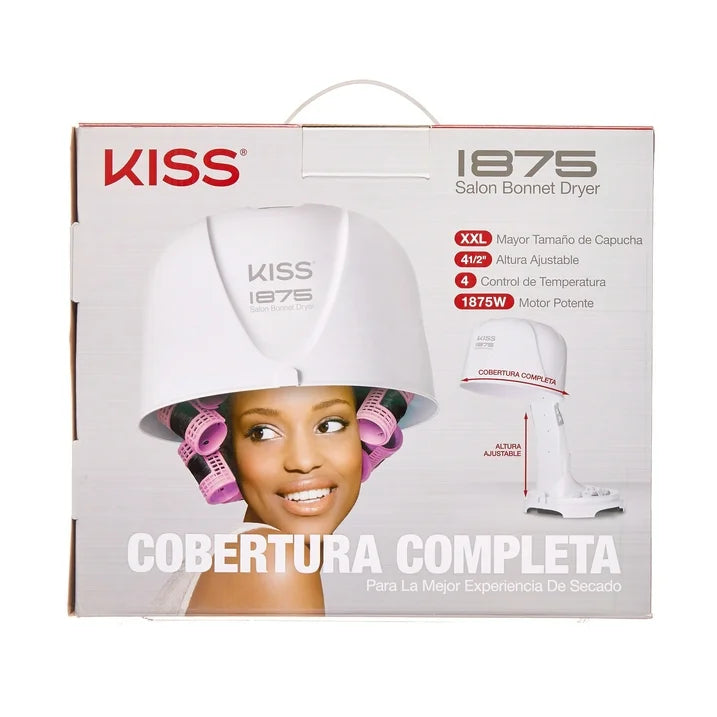 Secador de pelo portátil de cerámica, 1875 vatios, blanco marca Kiss