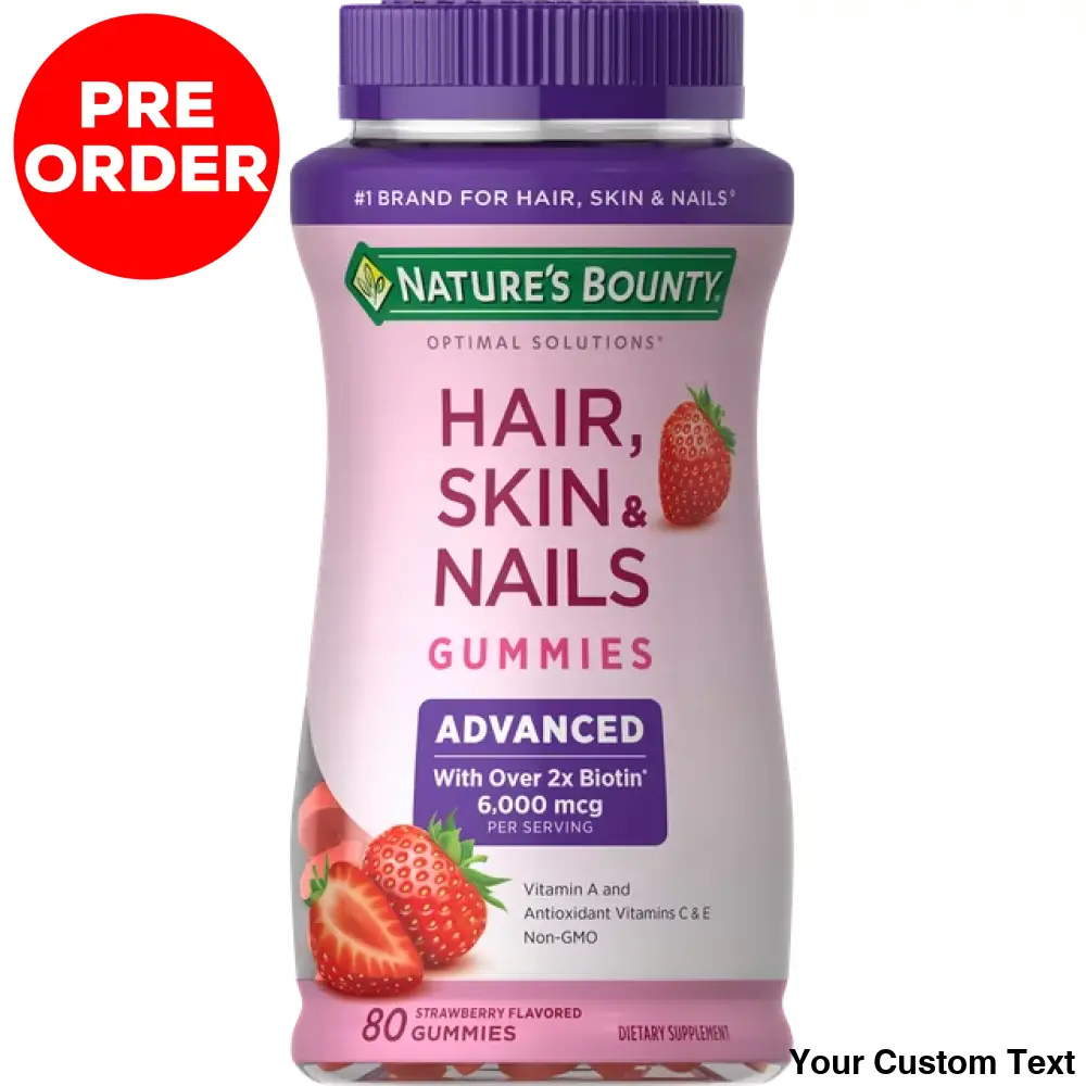 Advanced Hair Skin Nails Vitaminas En Gomitas Suplementos Y