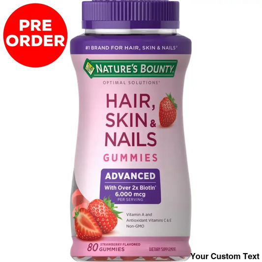 Advanced Hair Skin Nails Vitaminas En Gomitas Suplementos Y