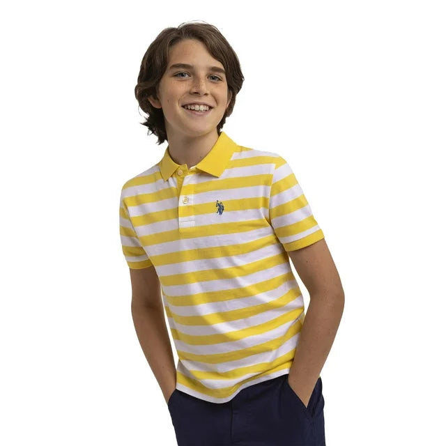 camiseta Tipo Polo Rayas para NIño Marca U.S Polo Assn