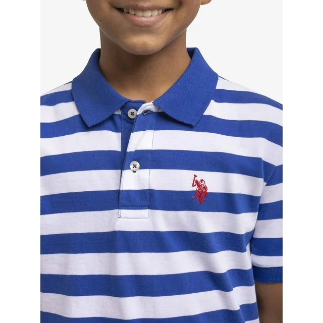 camiseta Tipo Polo Rayas para NIño Marca U.S Polo Assn