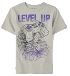 Camiseta Gris para niño estampado gamer marca childrens place