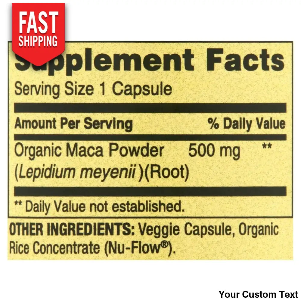 Maca 500 Mg Suplemento De Spring Valley Suplementos Y Vitaminas