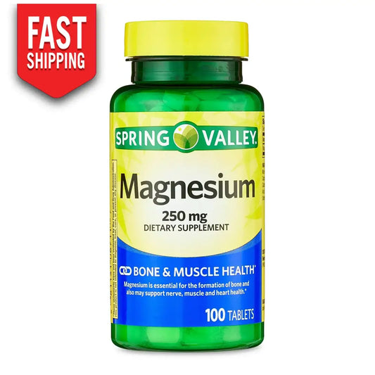 Magnesio 250 Mg Marca Spring Valley Suplementos Y Vitaminas