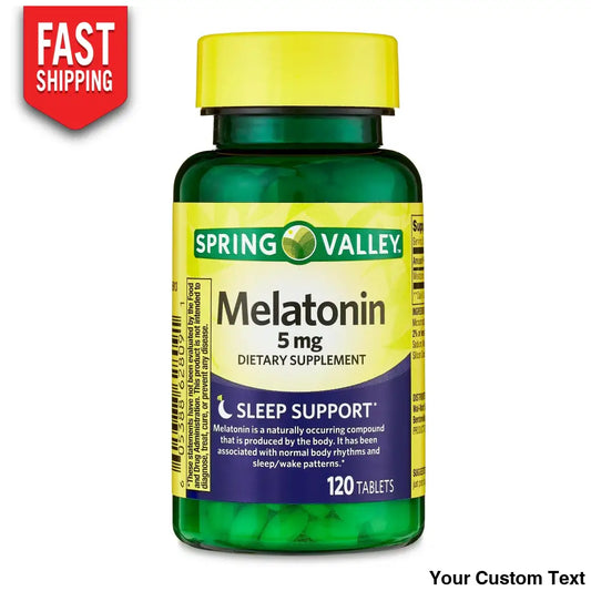 Melatonina X 5 Mg Marca Spring Valle 120 Pastillas Suplementos Y Vitaminas