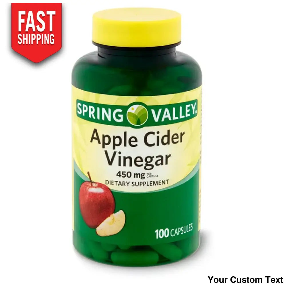 Vinagre De Manzana Marca Spring Valley 100 Capsulas Suplementos Y Vitaminas