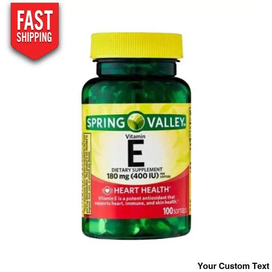 Vitamina E Marca Spring Valley 400 Iu Suplementos Y Vitaminas