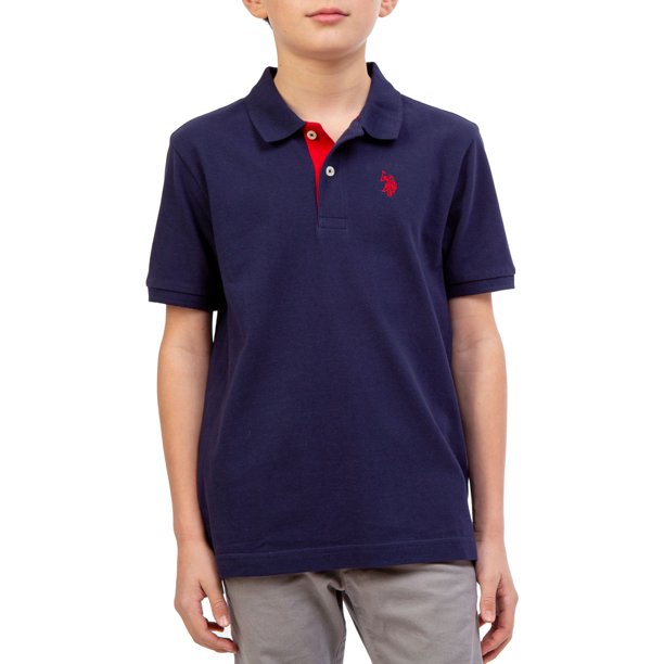 Camiseta polo U.S Polo Assn Niño azul turqui